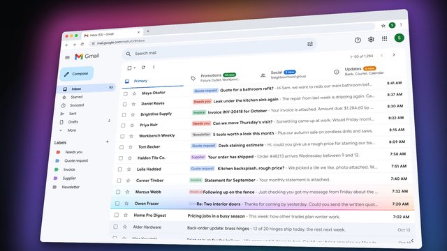 AI email manager, a frame from the ad