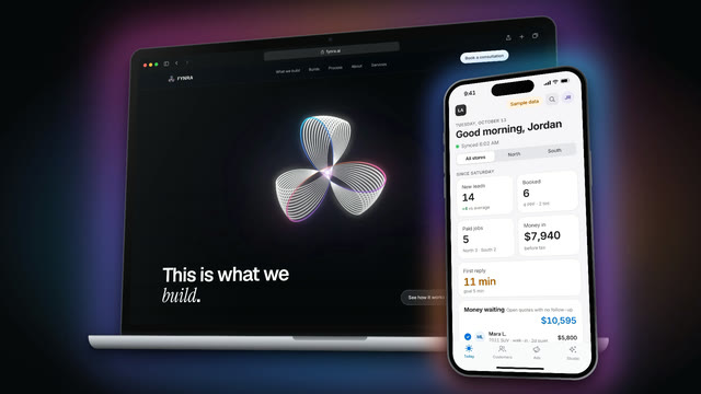 Websites and apps, a frame from the ad